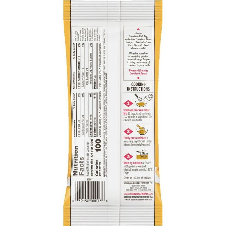 Louisiana Crispy Seasoned Chicken Fry Mix, 9oz