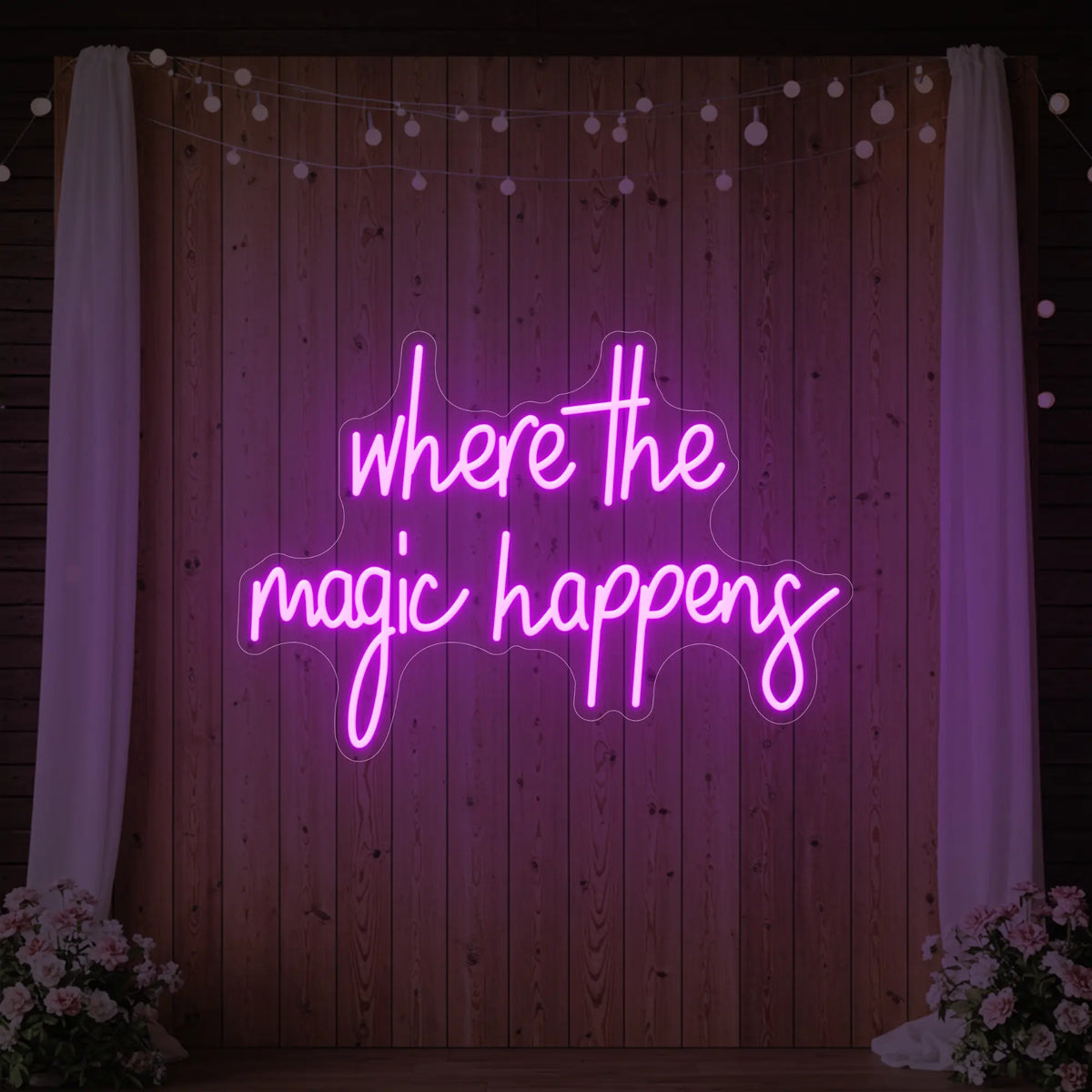 Where The Magic Happens Led Neon Sign