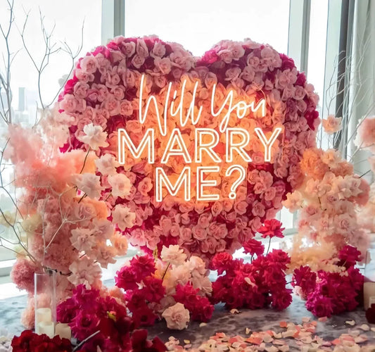 WILL YOUR MARRY ME?" NEON SIGN