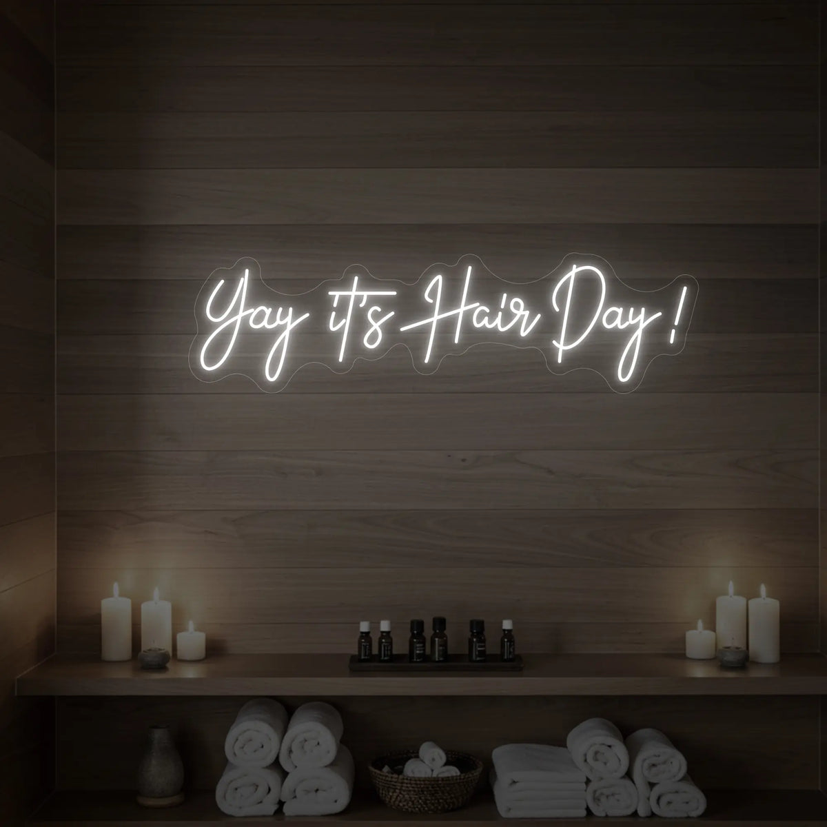 Yay, It's Hair Day! Neon Sign