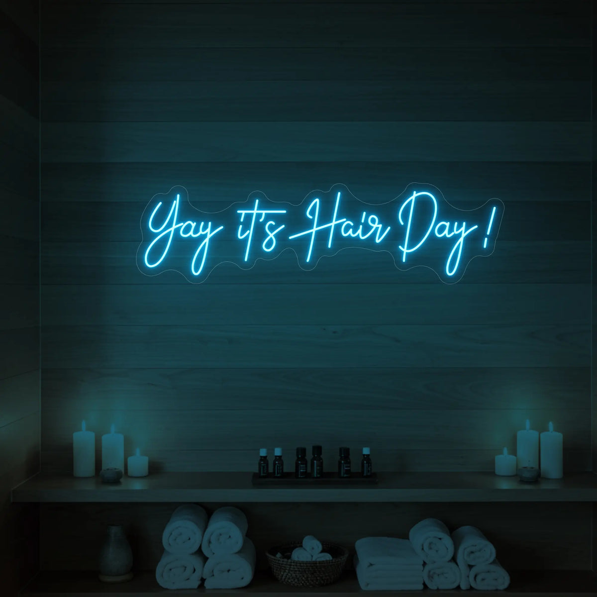 Yay, It's Hair Day! Neon Sign