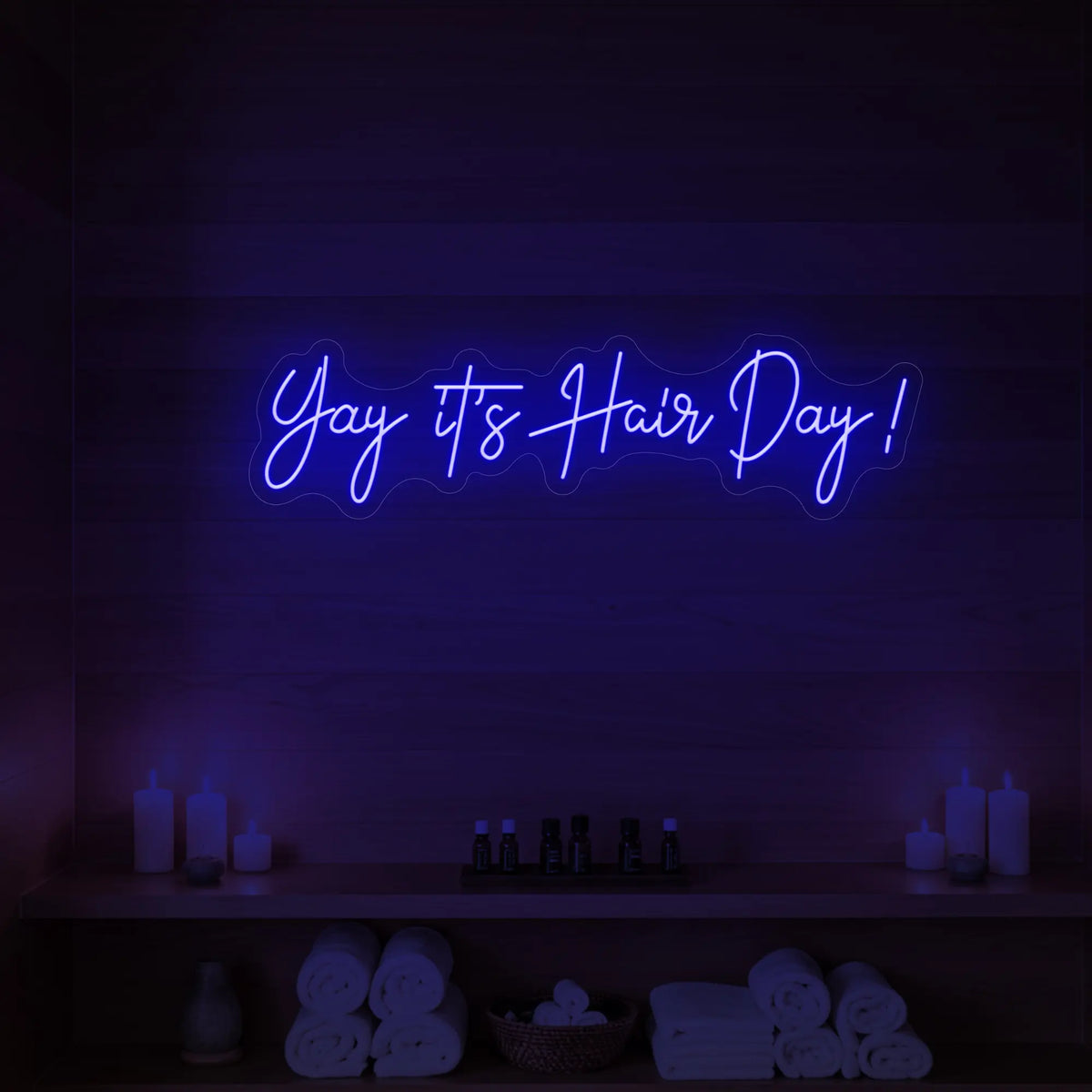 Yay, It's Hair Day! Neon Sign