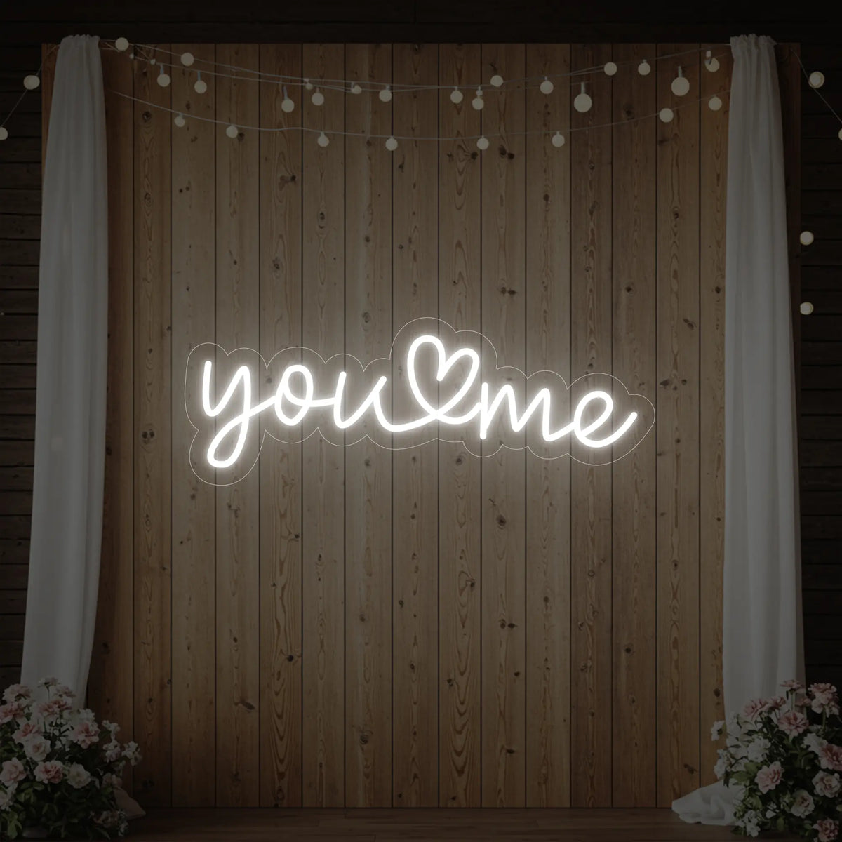 You Heart Me Neon Sign