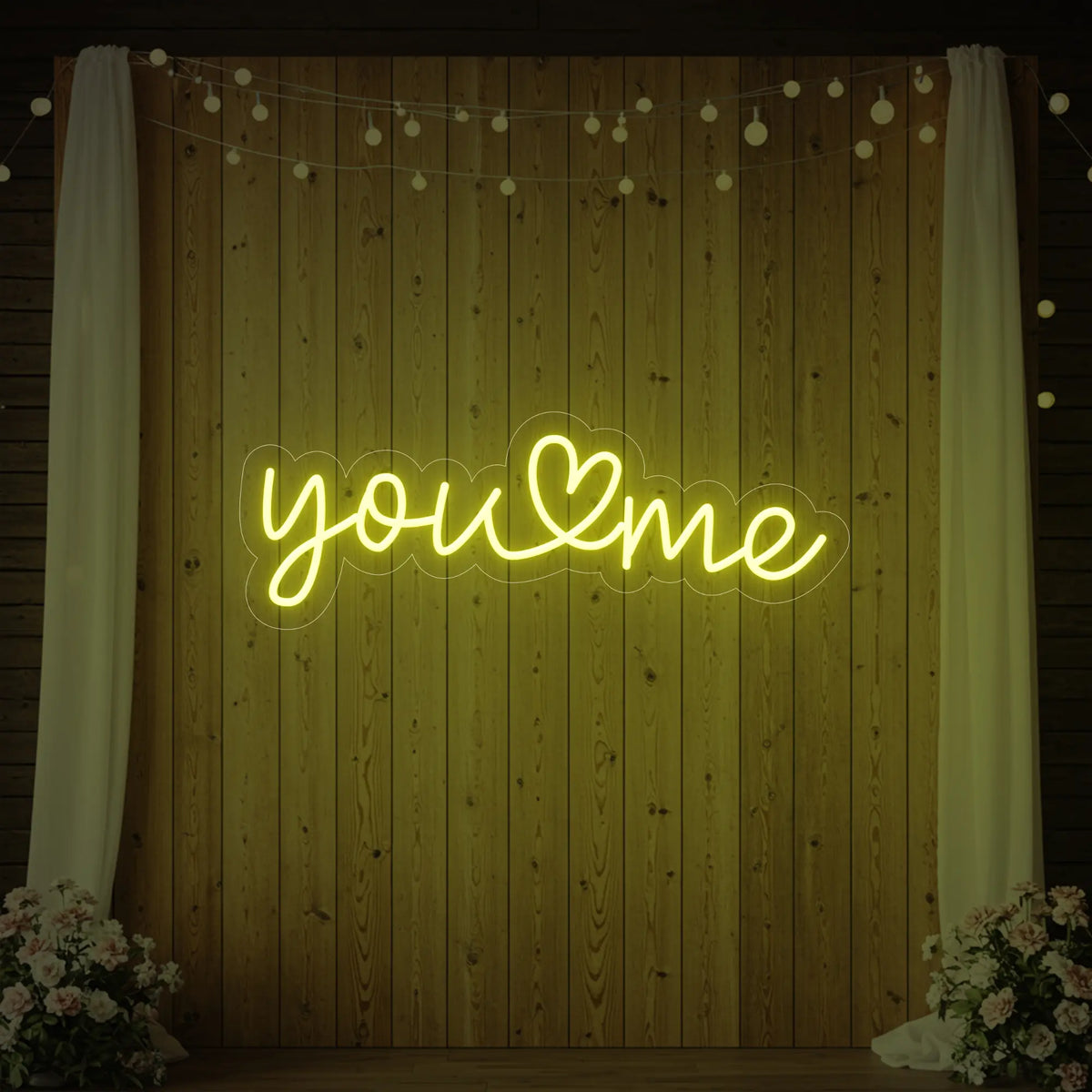 You Heart Me Neon Sign